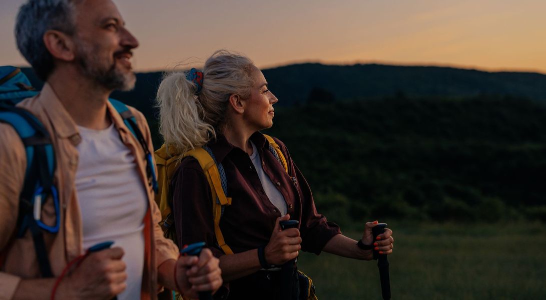 couple hiking
