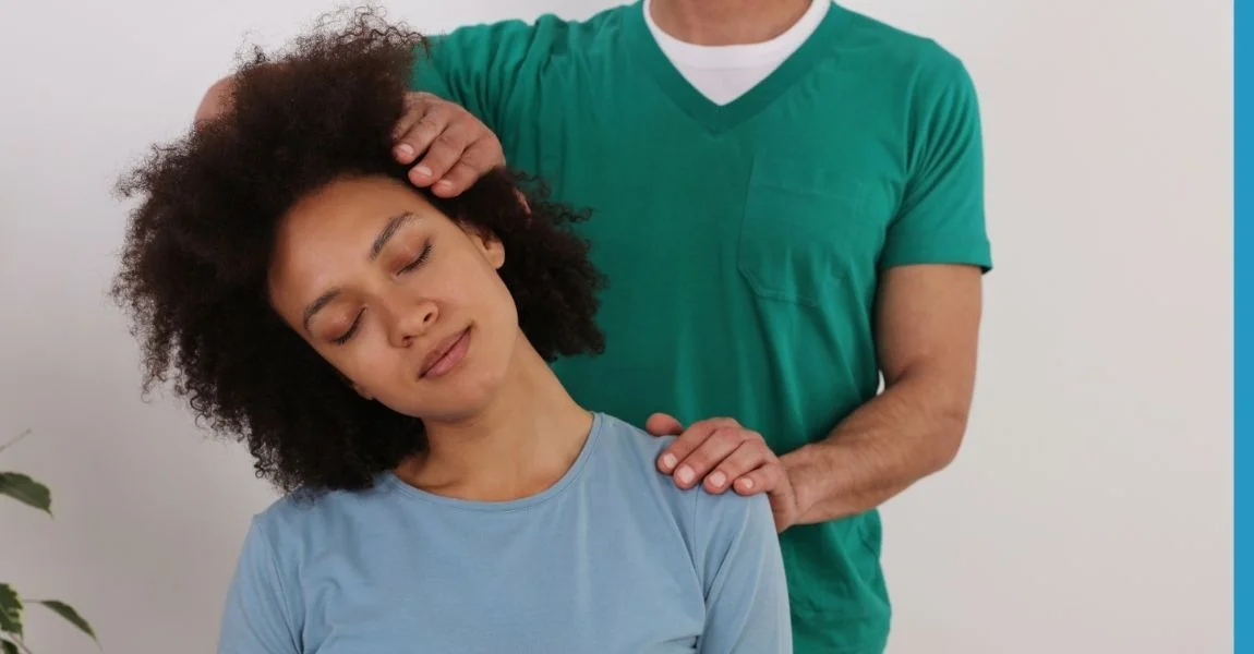Chiropractor performing personalized neck adjustment